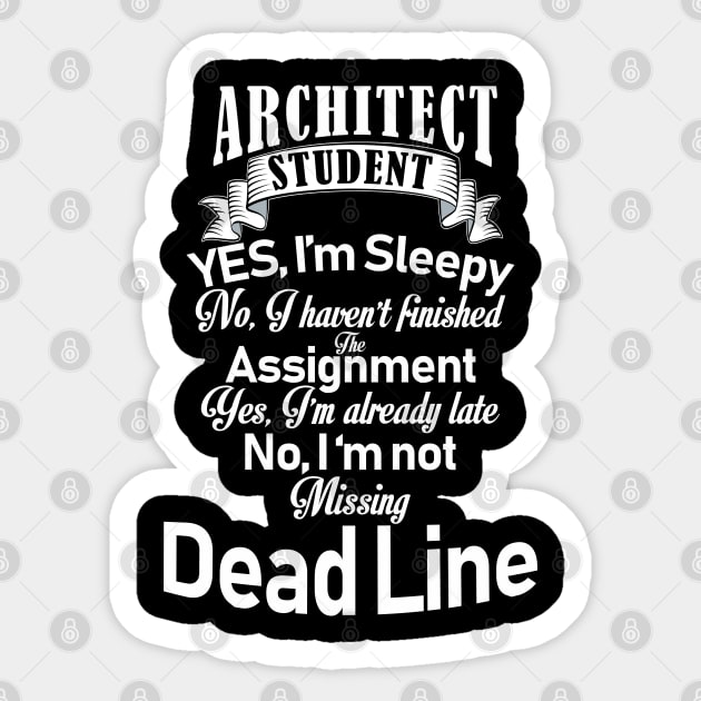 Architect Student - 4th Design- Sticker by Mo_Lounge